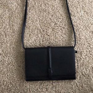 Fossil black crossbody wallet